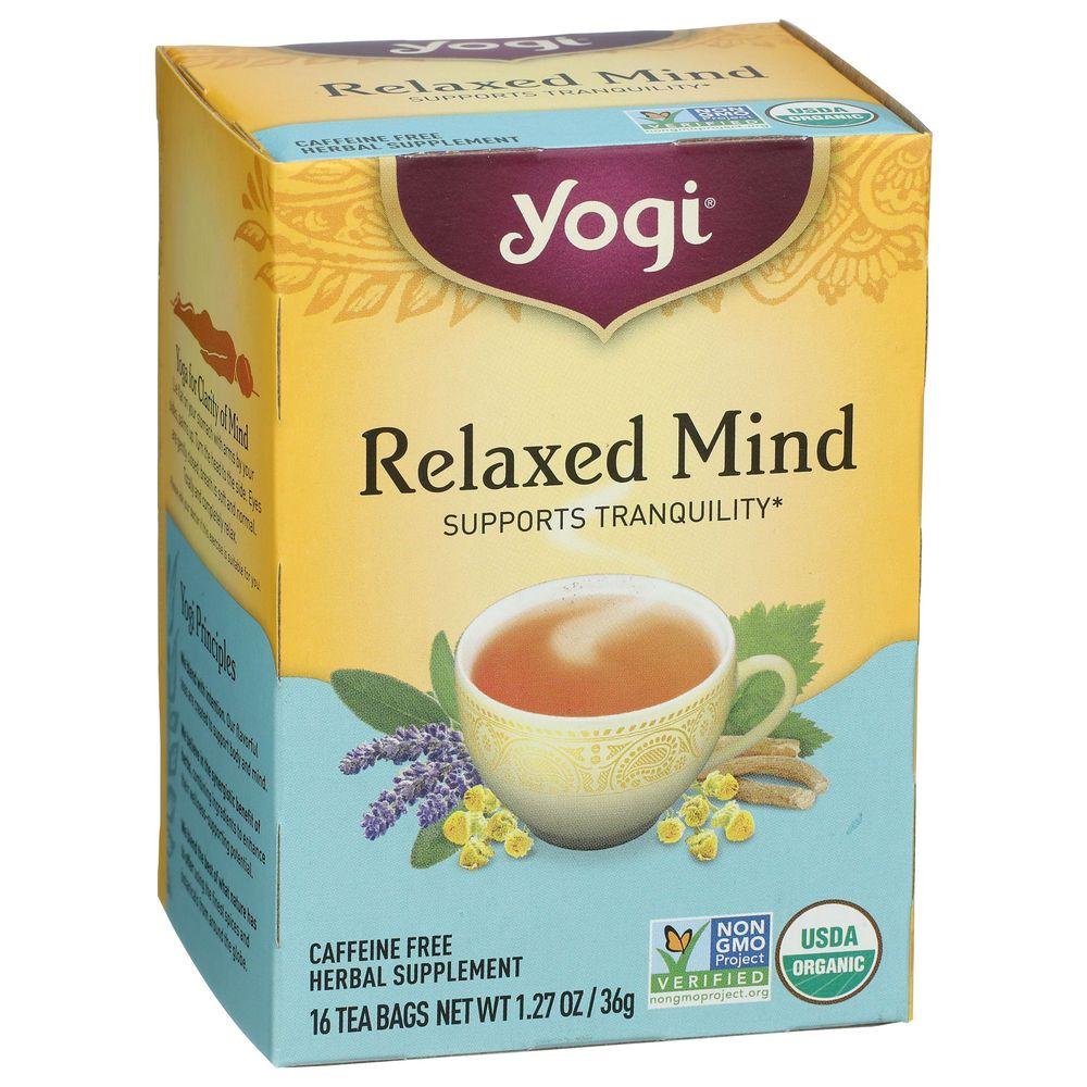 212862 Organic Relaxed Mind Herbal Tea, 16 Tea Bags