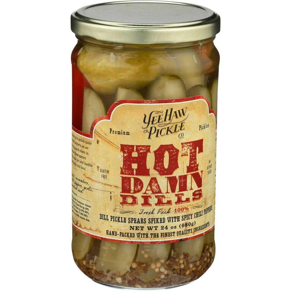 DILL PICKLE SPEARS SPIKED WITH SPICY CHILI PEPPERS