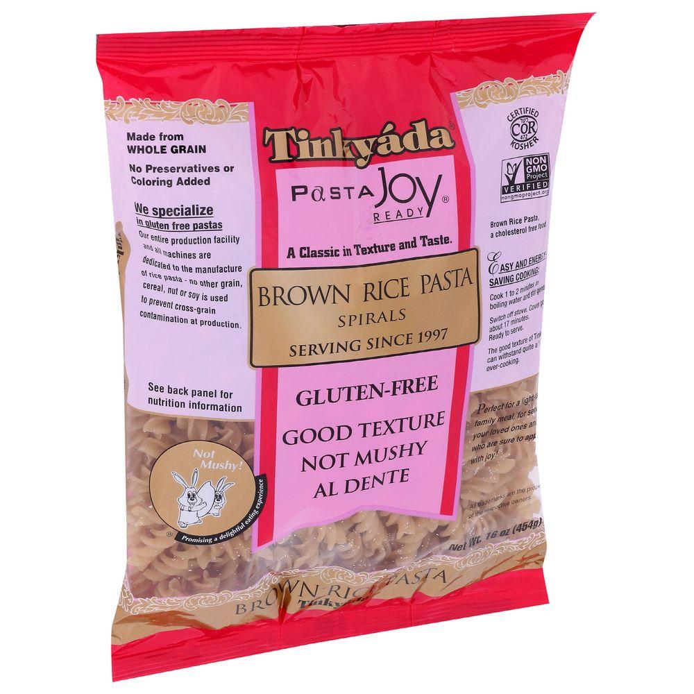 TINKYADA, PASTA JOY READY, BROWN RICE PASTA SPIRALS