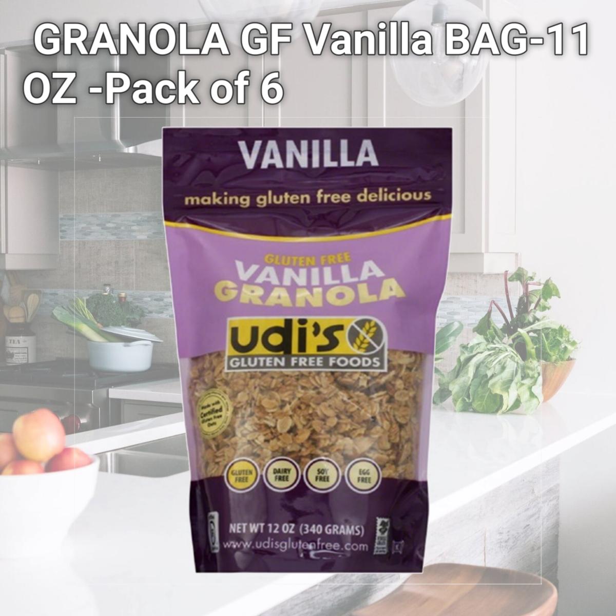 Picture of UDIS GRANOLA GF Vanilla BAG-11 OZ -Pack of 6
