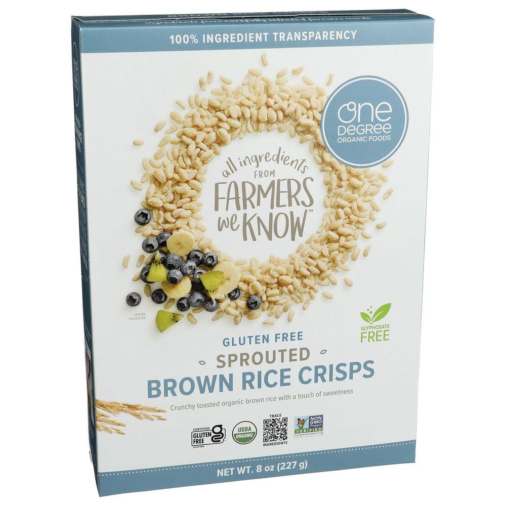137928 Organic Veganic Sprouted Brown Rice Crisps Cereal, 8 oz
