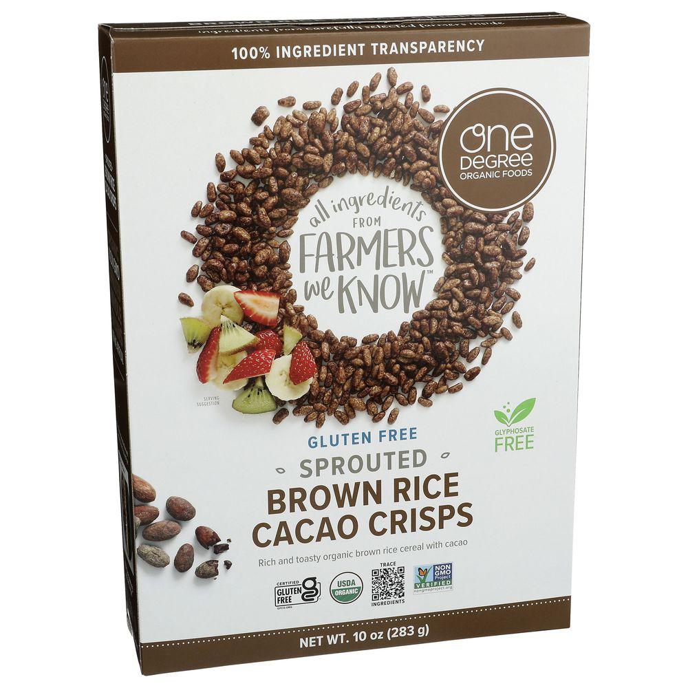 137884 Organic Sprouted Brown Rice Cacao Crisps Cereal, 10 oz
