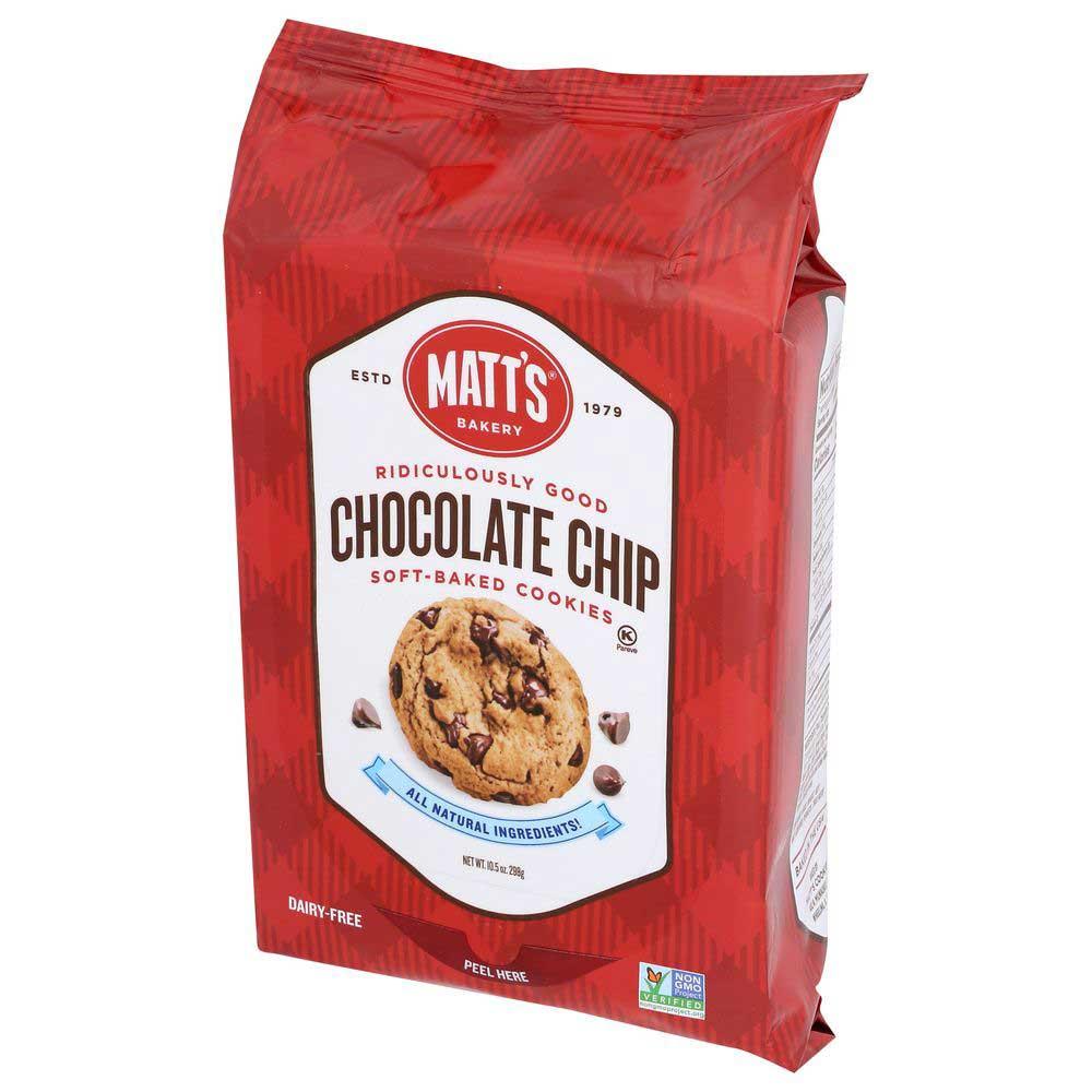 Matts Cookies 394207 Chocolate Chip Soft Baked Cookie, 10.5 oz