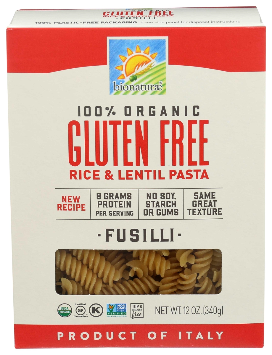 87248 Organic Gluten Free Fusilli Pasta, 12 oz