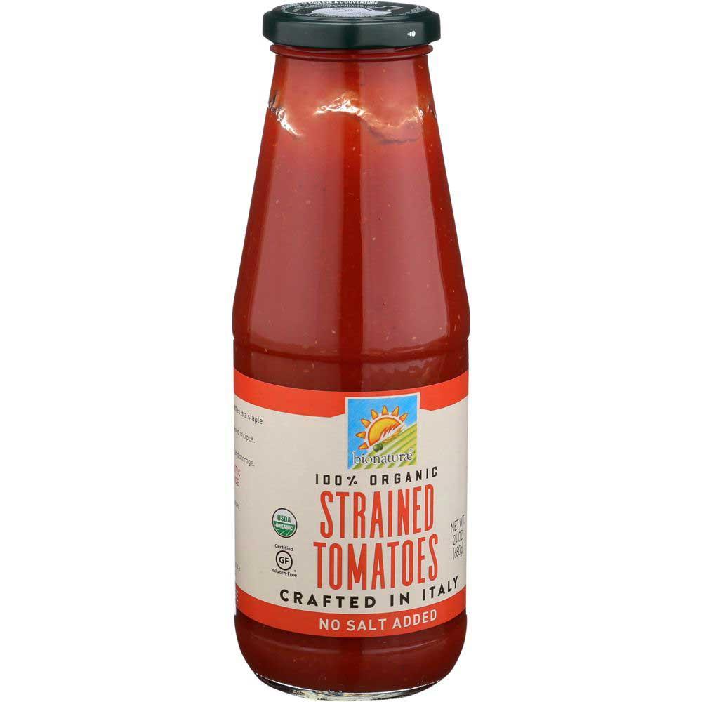 88208 Organic Strained Tomatoes, 24 oz