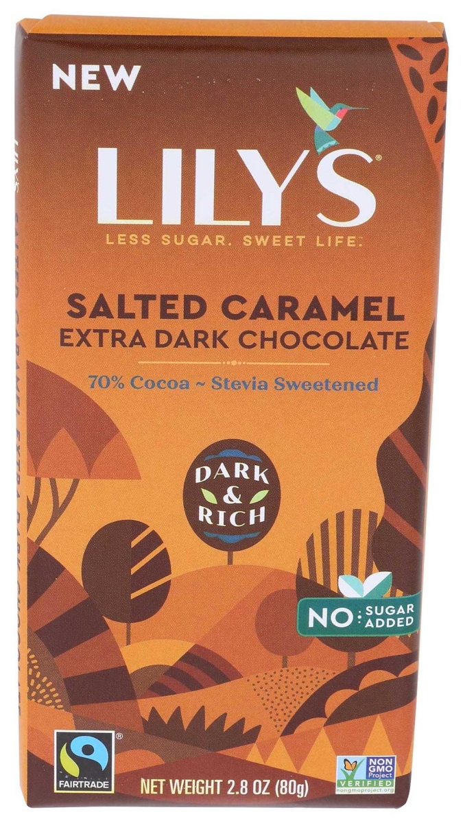 352777 70 Percent Salted Caramel Dark Chocolate Bar, 2.8 oz