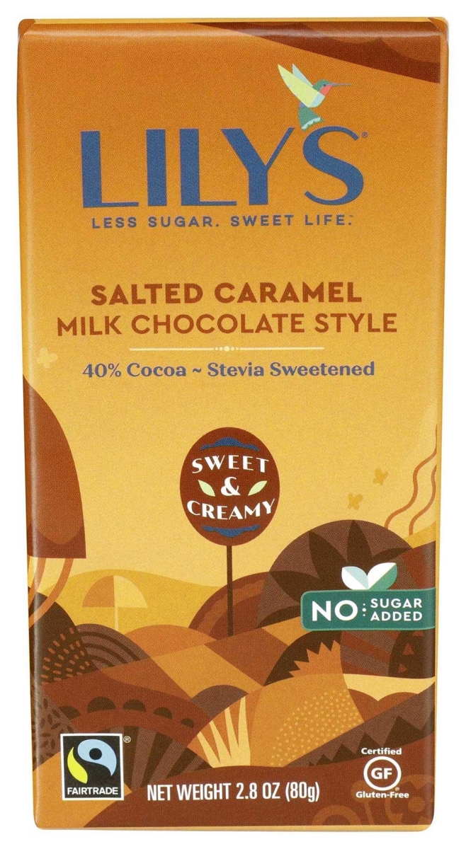 312501 Caramelized & Salted 40 Percent Milk Chocolate Bar, 2.80 oz