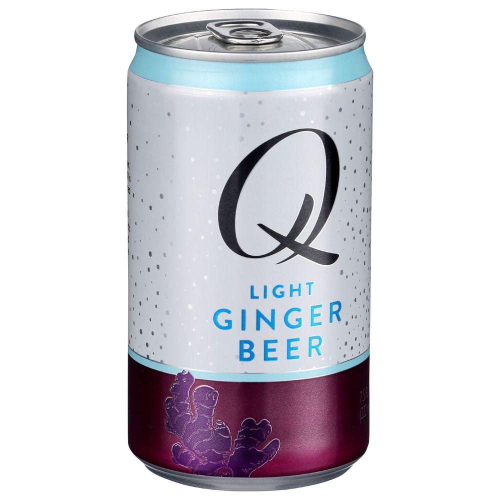 Q Mixers Light Ginger Beer Premium Cocktail Mixer Made with Real Ingredients 7.5 Fl Oz (Pack of 4)