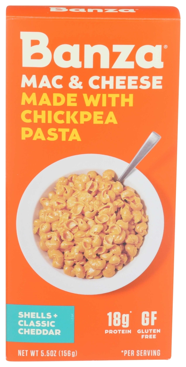 289962 5.5 oz Chickpea Pasta Shells Cheddar Mac & Cheese