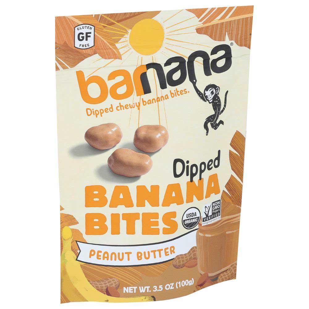 118133 3.5 oz Organic Peanut Butter Chewy Banana Bites