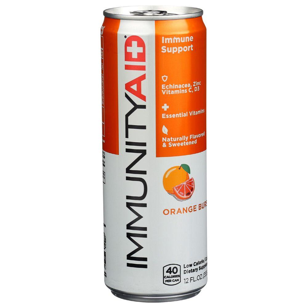 IMMUNITYAID Orange Single Can - LIFEAID Wellness Blend Vitamin C + Vitamin D3 + Echinacea + Zinc