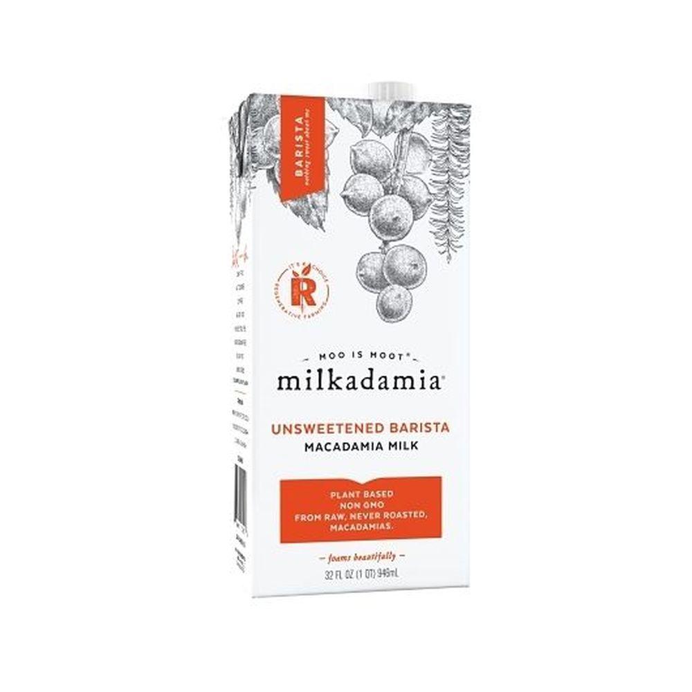 368161 32 fl oz Unsweetened Barista Macadamia Milk