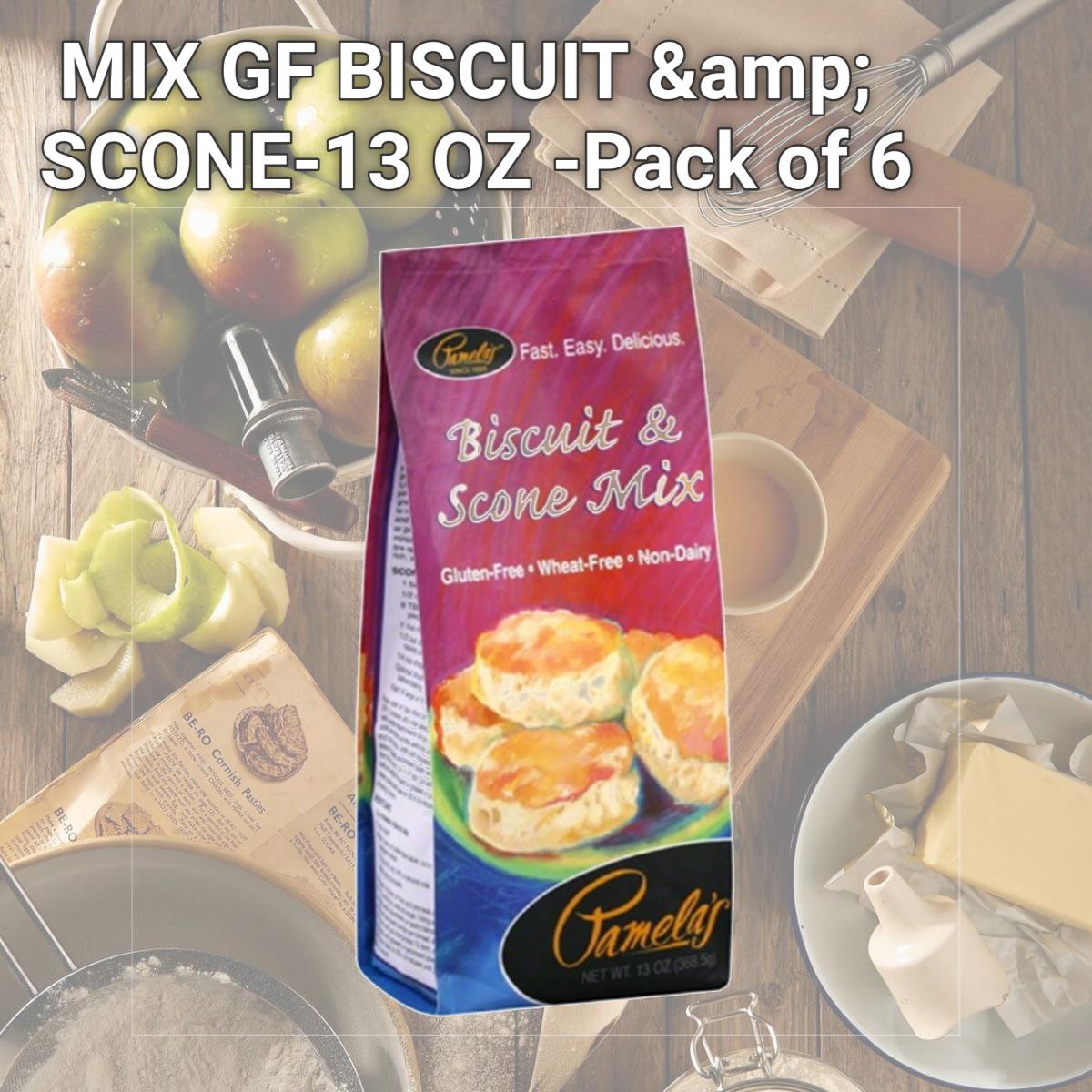 Picture of PAMELAS MIX GF BISCUIT &amp; SCONE-13 OZ -Pack of 6