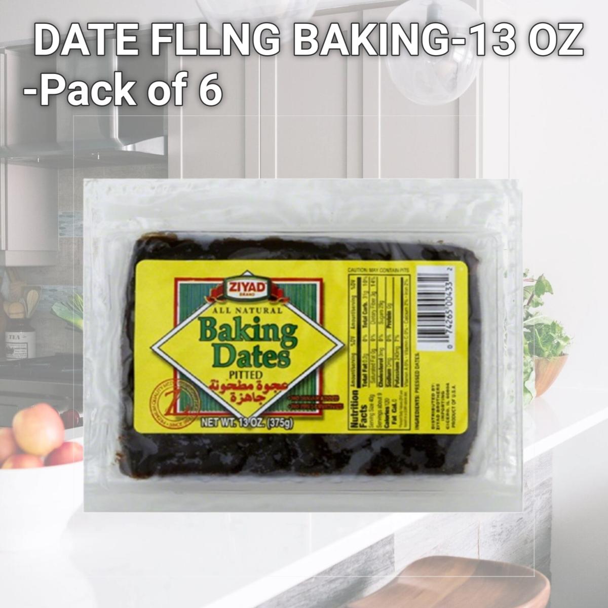 Picture of ZIYAD DATE FLLNG BAKING-13 OZ -Pack of 6