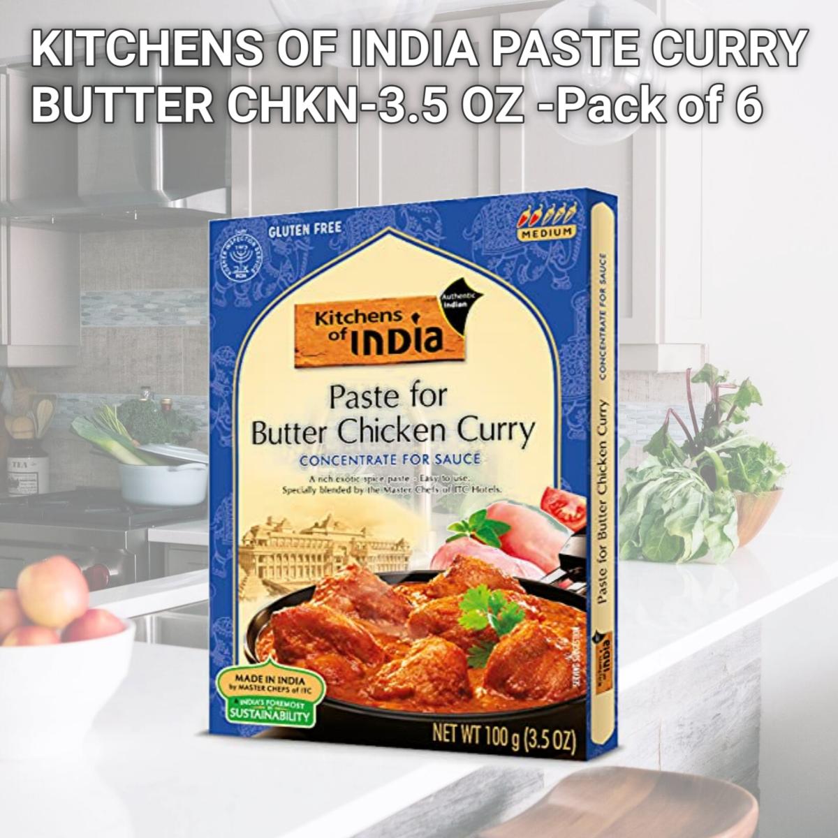 Picture of KITCHENS OF INDIA PASTE CURRY BUTTER CHKN-3.5 OZ -Pack of 6