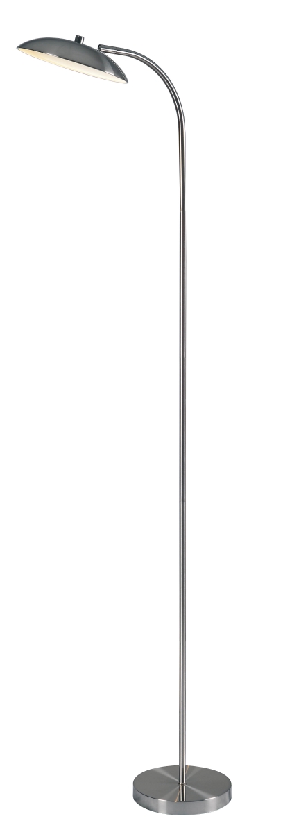 10 X 66 In. Cheshire Torchiere Floor Lamp - Brushed Steel