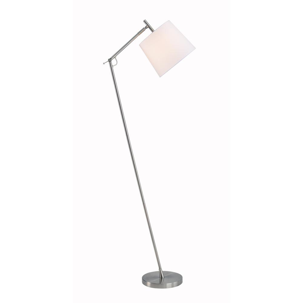 33056bs Leaner Floor Lamp, Brushed Steel
