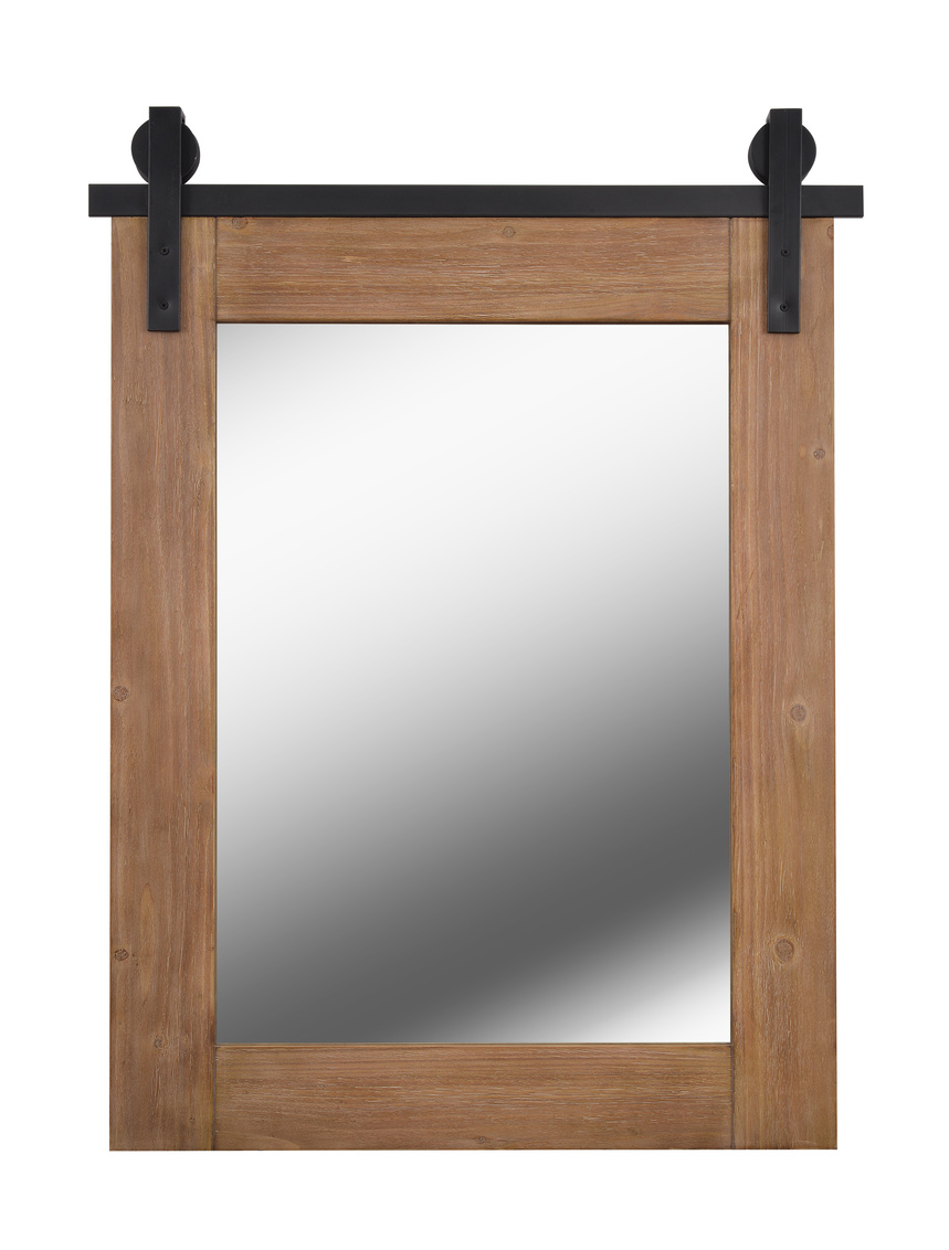 60222wdg Lacey Mirror, Wood Grain - 40 X 30 X 1.5 In.