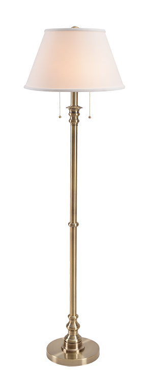 30438ab Spyglass Floor Lamp, Antique Brass