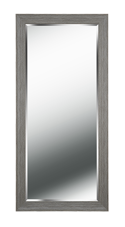 60377gry Jerry Floor Mirror, Grey