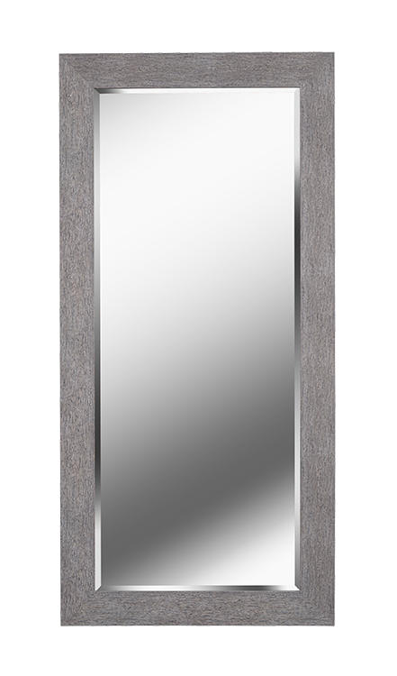60511gwdg Garrett Floor Mirror, Grey Wood
