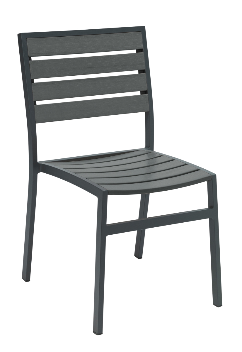 Eveleen Armless Outdoor Chair Dark Grey