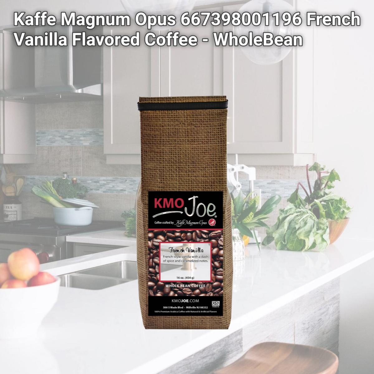 Picture of Kaffe Magnum Opus 667398001196 French Vanilla Flavored Coffee - WholeBean