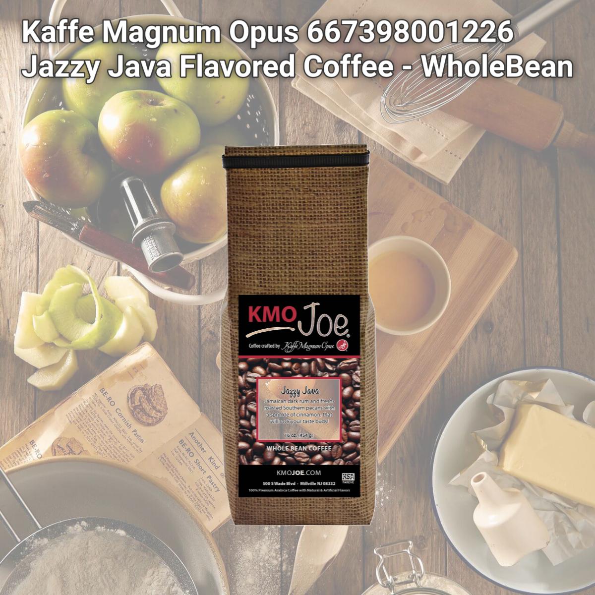 Picture of Kaffe Magnum Opus 667398001226 Jazzy Java Flavored Coffee - WholeBean