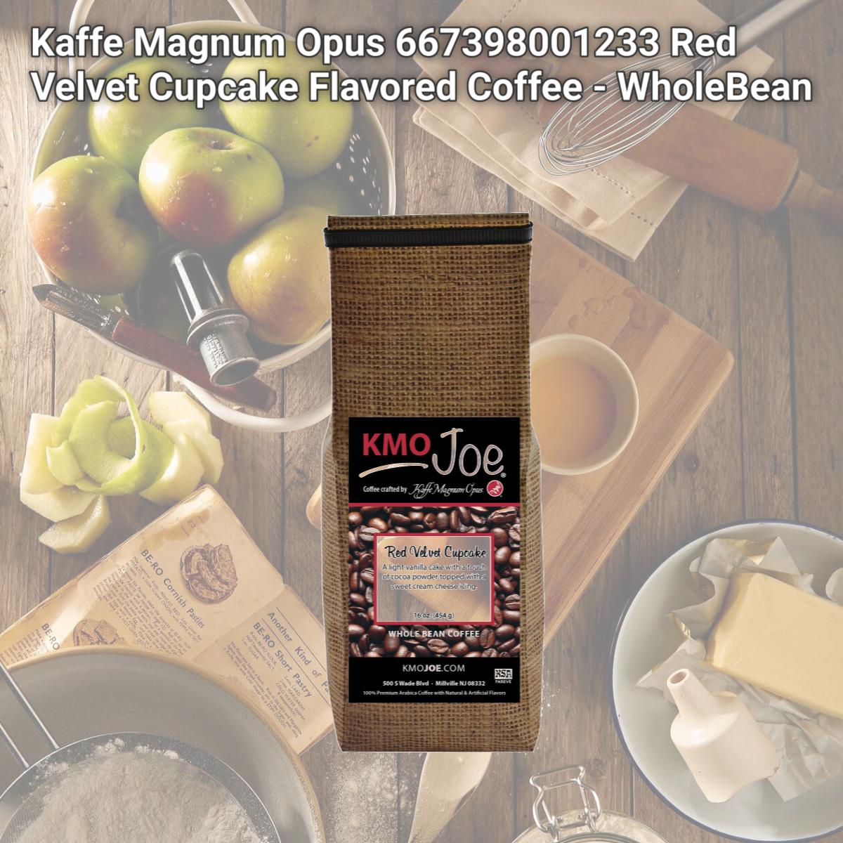 Picture of Kaffe Magnum Opus 667398001233 Red Velvet Cupcake Flavored Coffee - WholeBean