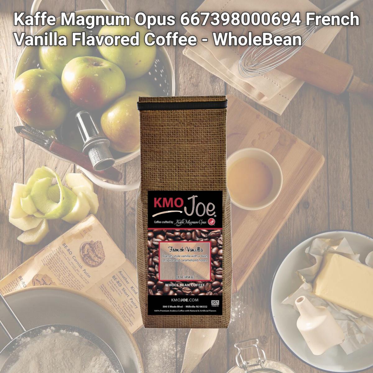 Picture of Kaffe Magnum Opus 667398000694 French Vanilla Flavored Coffee - WholeBean