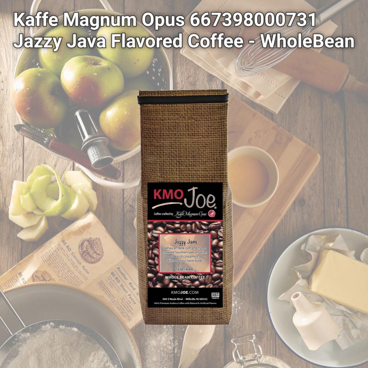 Picture of Kaffe Magnum Opus 667398000731 Jazzy Java Flavored Coffee - WholeBean