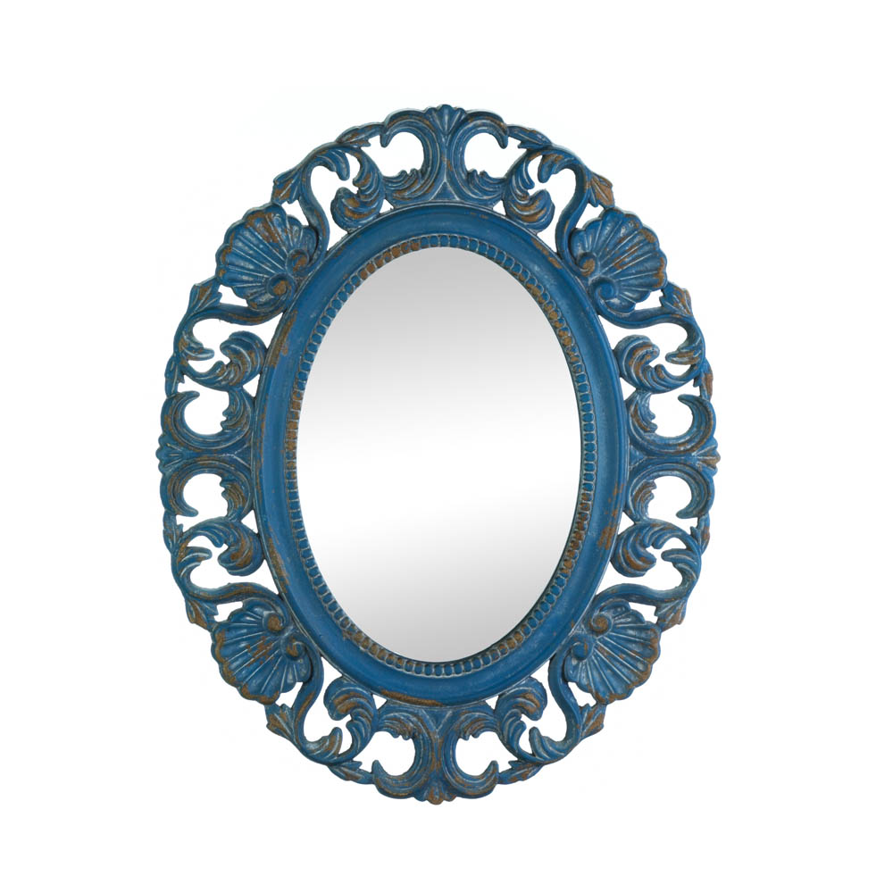 10017105 Vintage Belle Blue Mirror