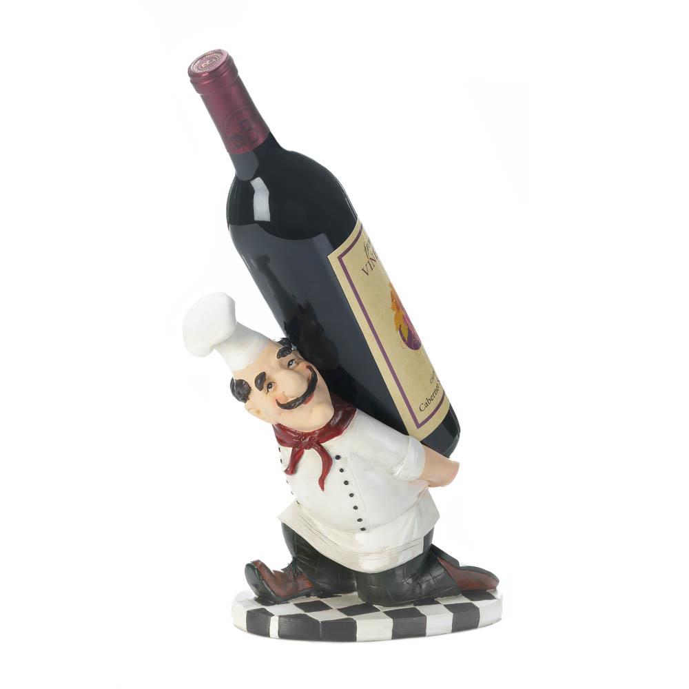 10017724 Italian Chefs Back Style Wine Holder