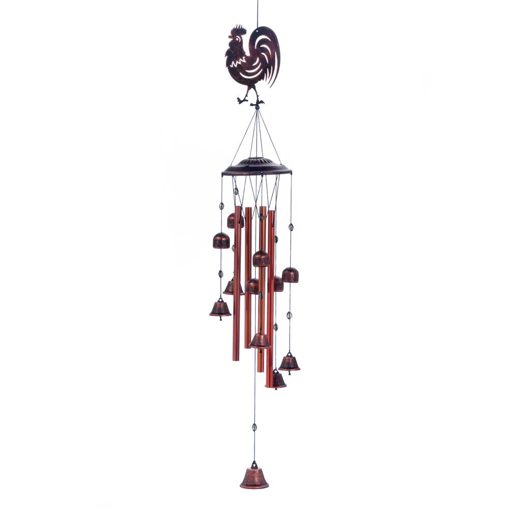 10018224 Rooster Bell Wind Chimes