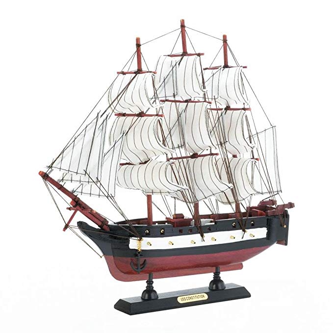 10018454 Uss Constitution Ship Model - 13 X 3 X 12 In.