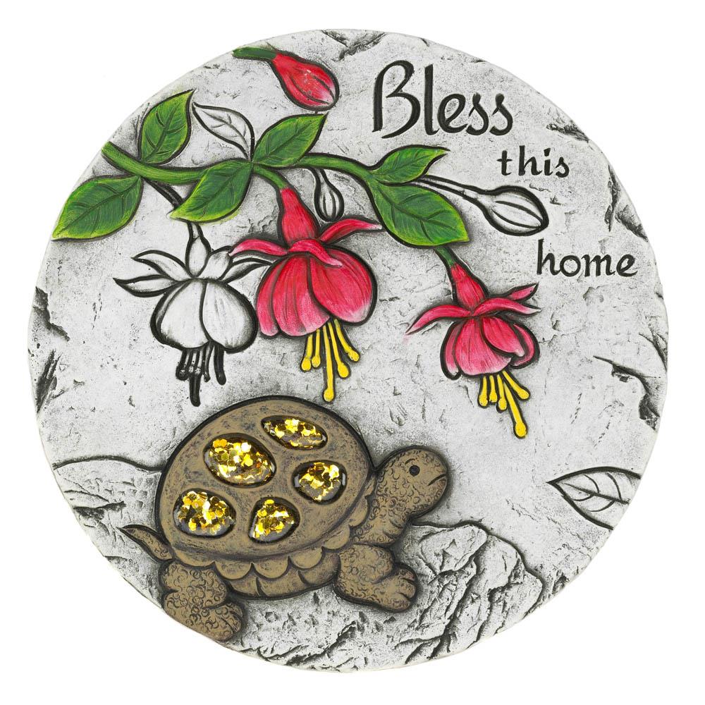10018545 Bless This Home Stepping Stone, Cement