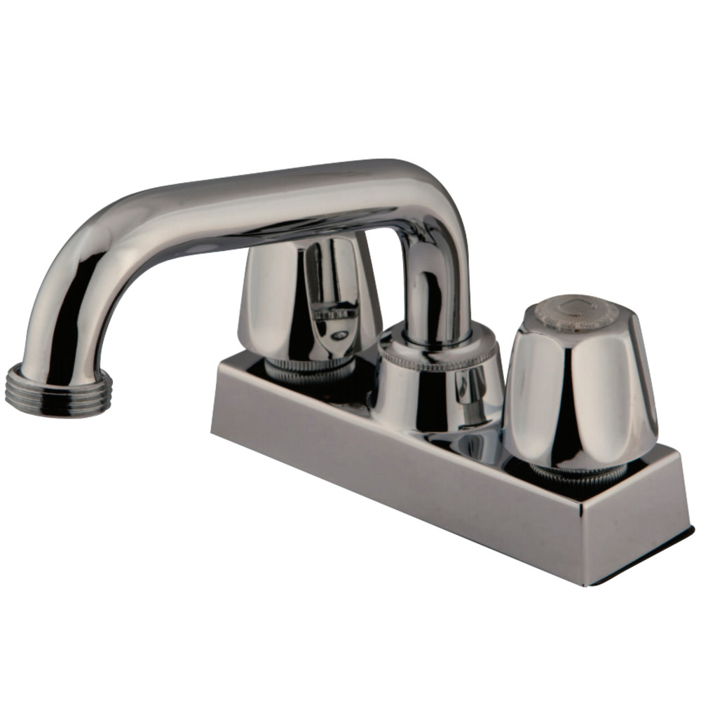 4 In. Centerset Laundry Faucet Metal Handle, Chrome