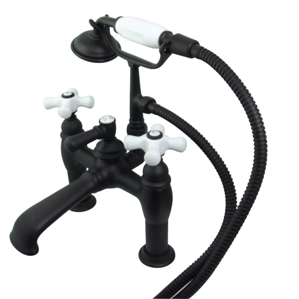 Cc611t5 7 In. Vintage Deck Mount Tub Filler With Hand Shower & Metal Lever Handle Oil Rubbed Bronze