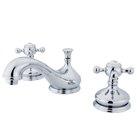 Ks1161bx Widespread Lavatory Faucet With Cross Handle & Handle, Chrome