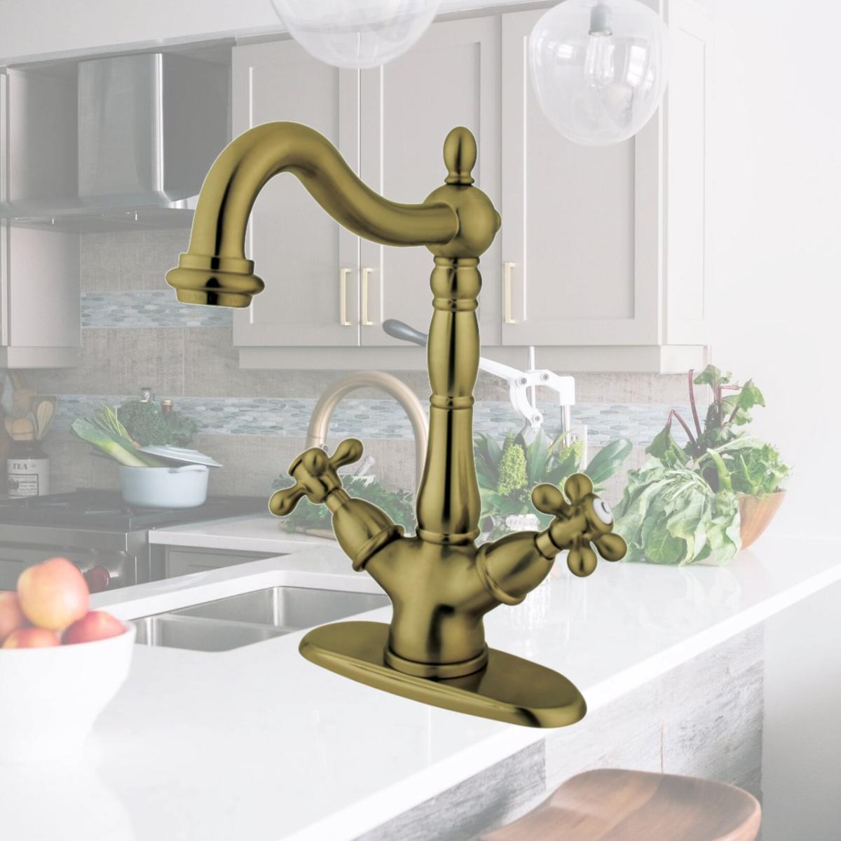 Picture of Kingston Brass KS1493AX Vessel Sink Faucet  Antique Brass