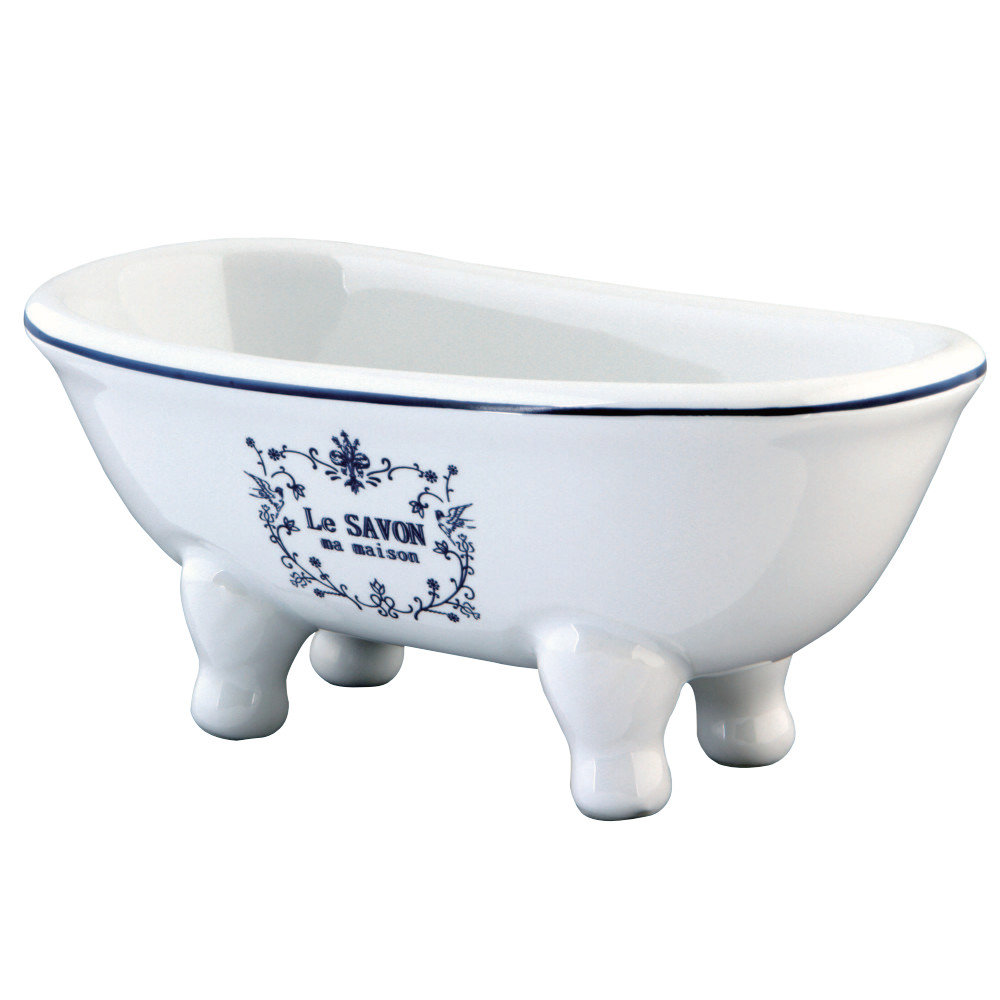 Batubdsw 6 In. Le Savon Double Slipper Clawfoot Tub Decorative Soap Dish