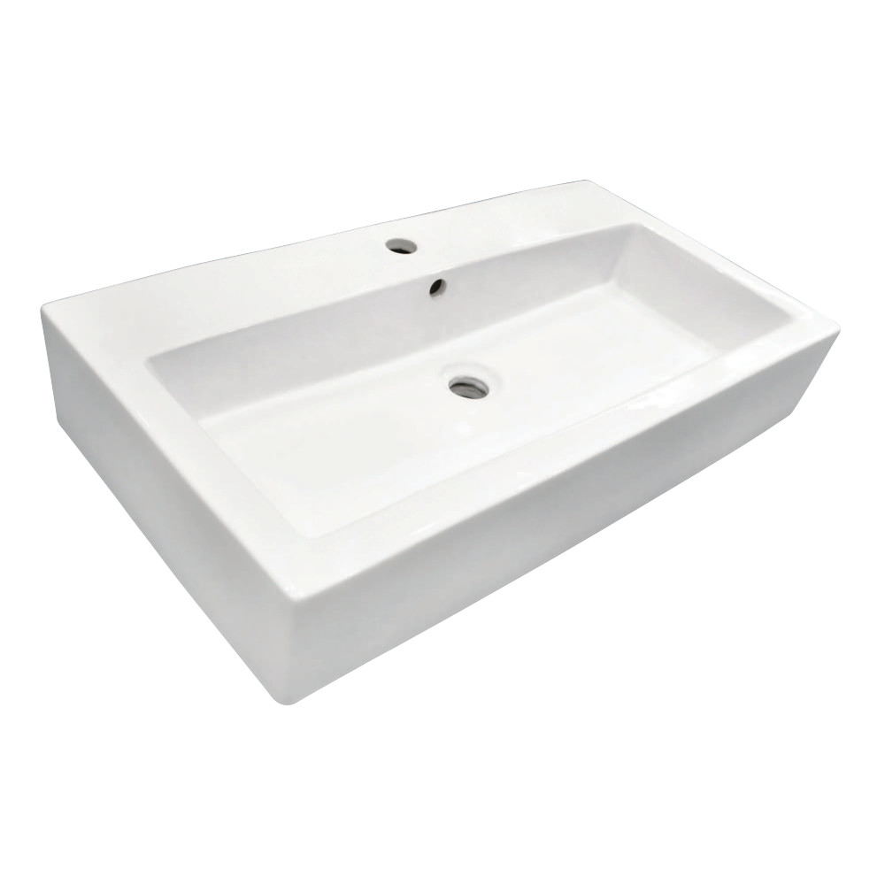 Ev3217 32 X 17 In. Fauceture Elongated Rectangular White Vessel Bathroom Sink