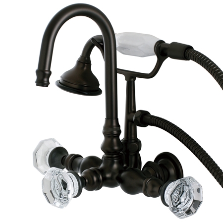 Ae7t5wcl Aqua Eden Celebrity Wall Mount Clawfoot Tub Faucet, Oil Rubbed Bronze
