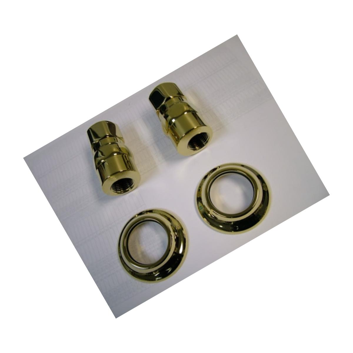 Picture of Kingston Brass KSEL1242 Wall Union for Wall Mount Kitchen Faucet KS1242 & KS1292 Series, Polished Brass