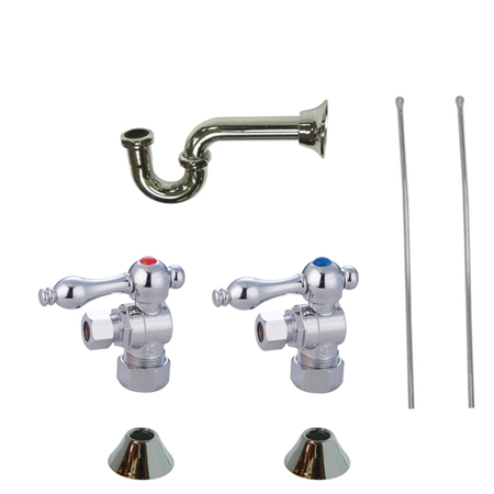 Cc53301lkb30 Trimscape Traditional Plumbing Sink Trim Kit With P Trap For Lavatory & Kitchen, Polished Chrome