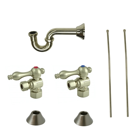 Cc43108lkb30 Trimscape Traditional Plumbing Sink Trim Kit With P Trap For Lavatory & Kitchen, Satin Nickel