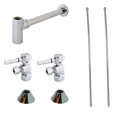 Cc43101dllkb30 Trimscape Contemporary Plumbing Sink Trim Kit With P Trap For Lavatory & Kitchen, Polished Chrome
