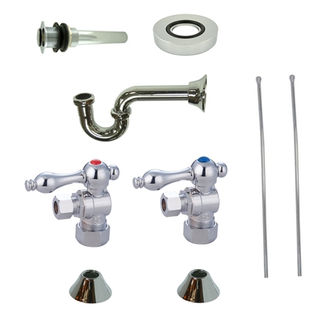 Cc53301vkb30 Trimscape Traditional Plumbing Sink Trim Kit With P Trap For Vessel Sink Without Overflow Hole, Polished Chrome