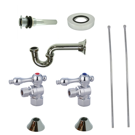 Cc43101vkb30 Trimscape Traditional Plumbing Sink Trim Kit With P Trap For Vessel Sink Without Overflow Hole, Polished Chrome
