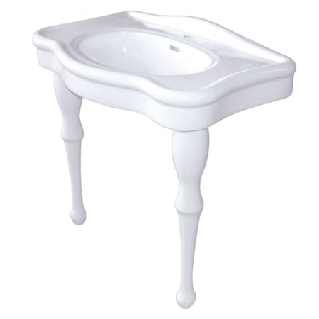 32 In. Fauceture Basin Console For Mono Mount With Pedestal, White